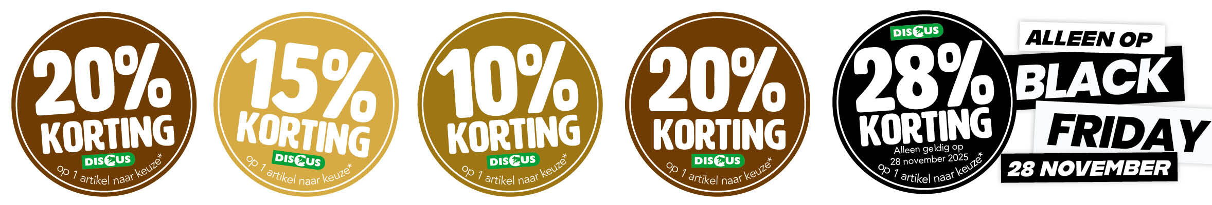 Stickeractie Discus Stickeractie Discus